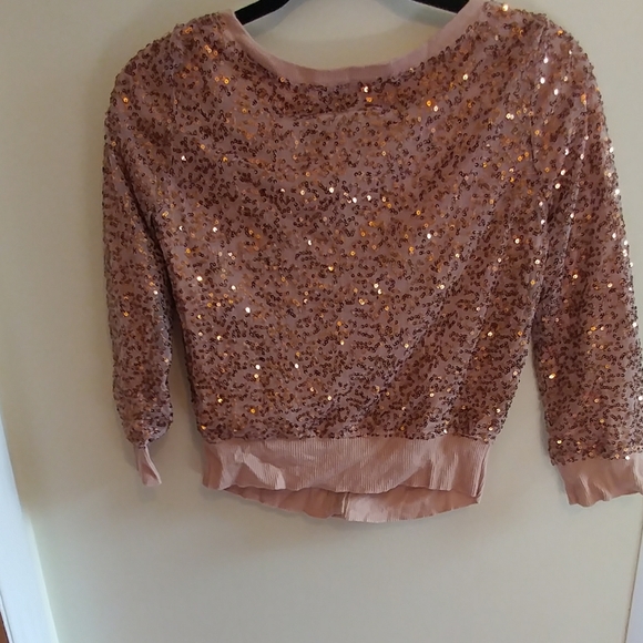 American Eagle Outfitters Pink Sequin Cardigan - Picture 8 of 12